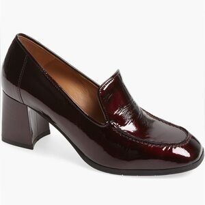 Aquatalia Michele patent saffiano water resistant pump